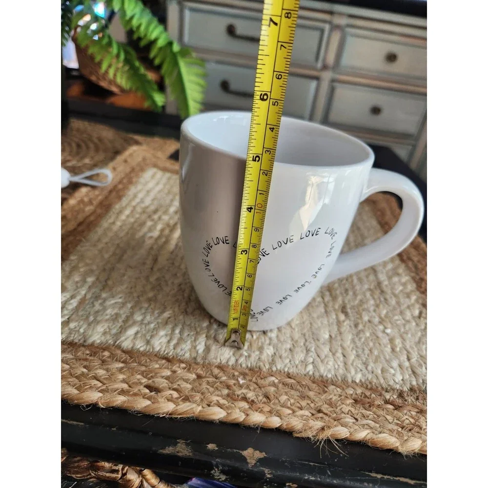 Pier‎ 1 One Ceramic Dolomite Love Coffee Mug